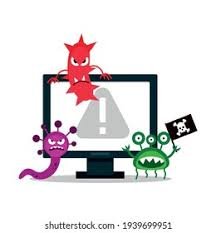ilustracion de un virus informatico